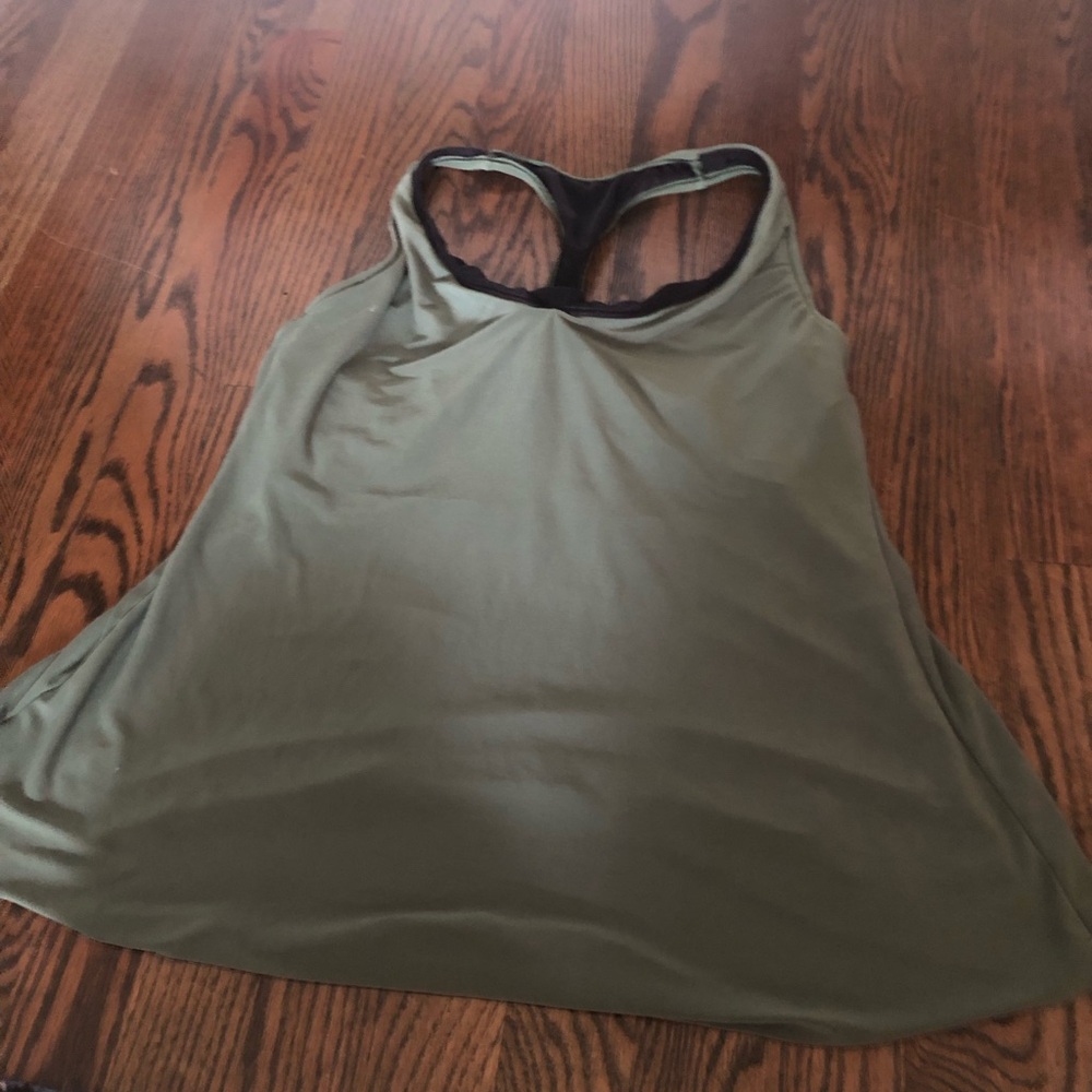 Magicsuit Green Racerback Sleeveless Swim Tank Top
